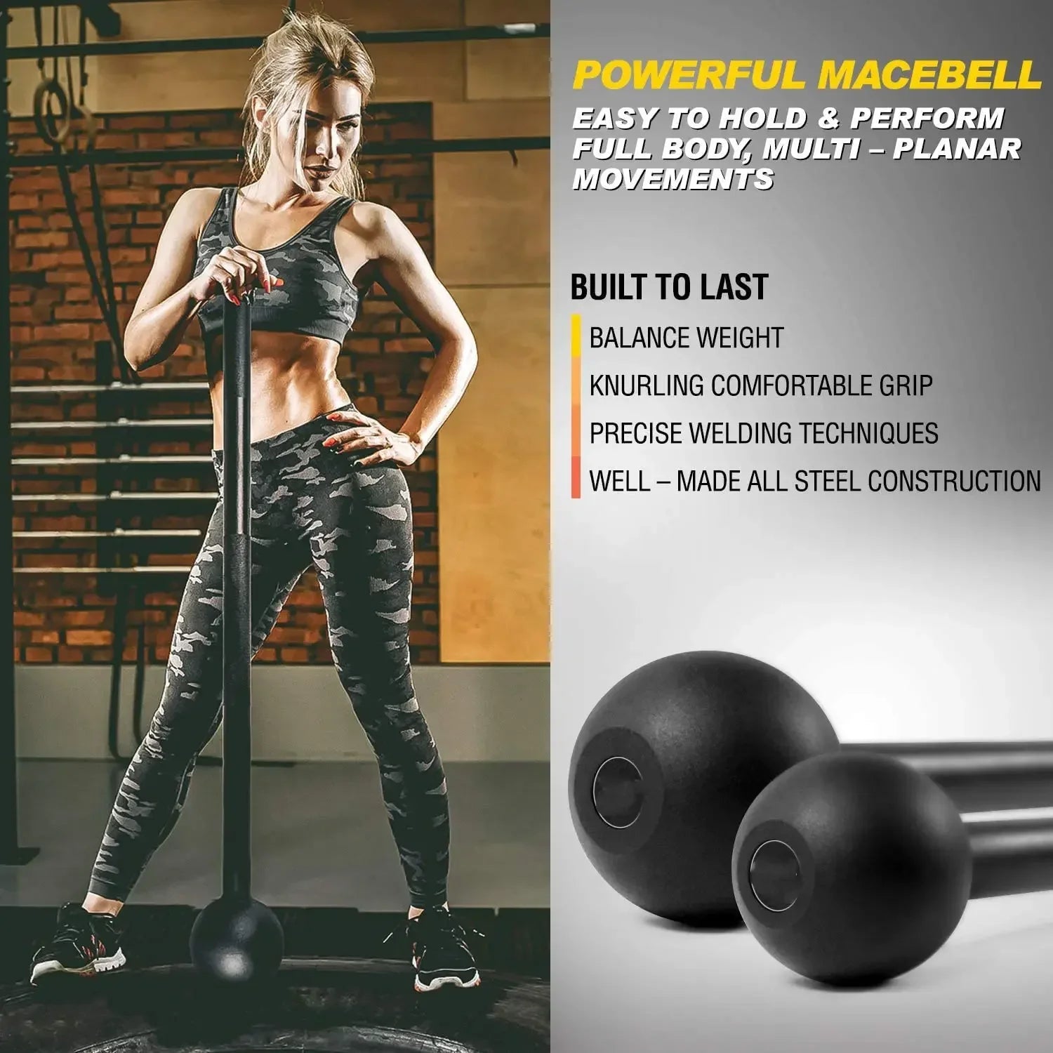 NMDN Steel Mace Fitness
